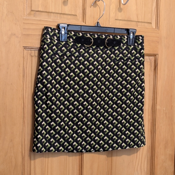 NWT Ann Taylor Loft Women's Sz 2 Skirt Corduroy Green Winter Fall Retro Preppy - Picture 2 of 12